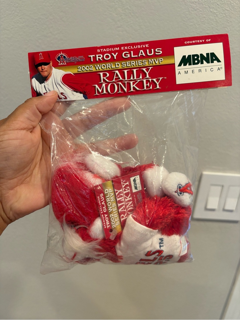 Vintage Anaheim Angels Adam Kennedy Rally Monkey Stadium Exclusive SGA 2002